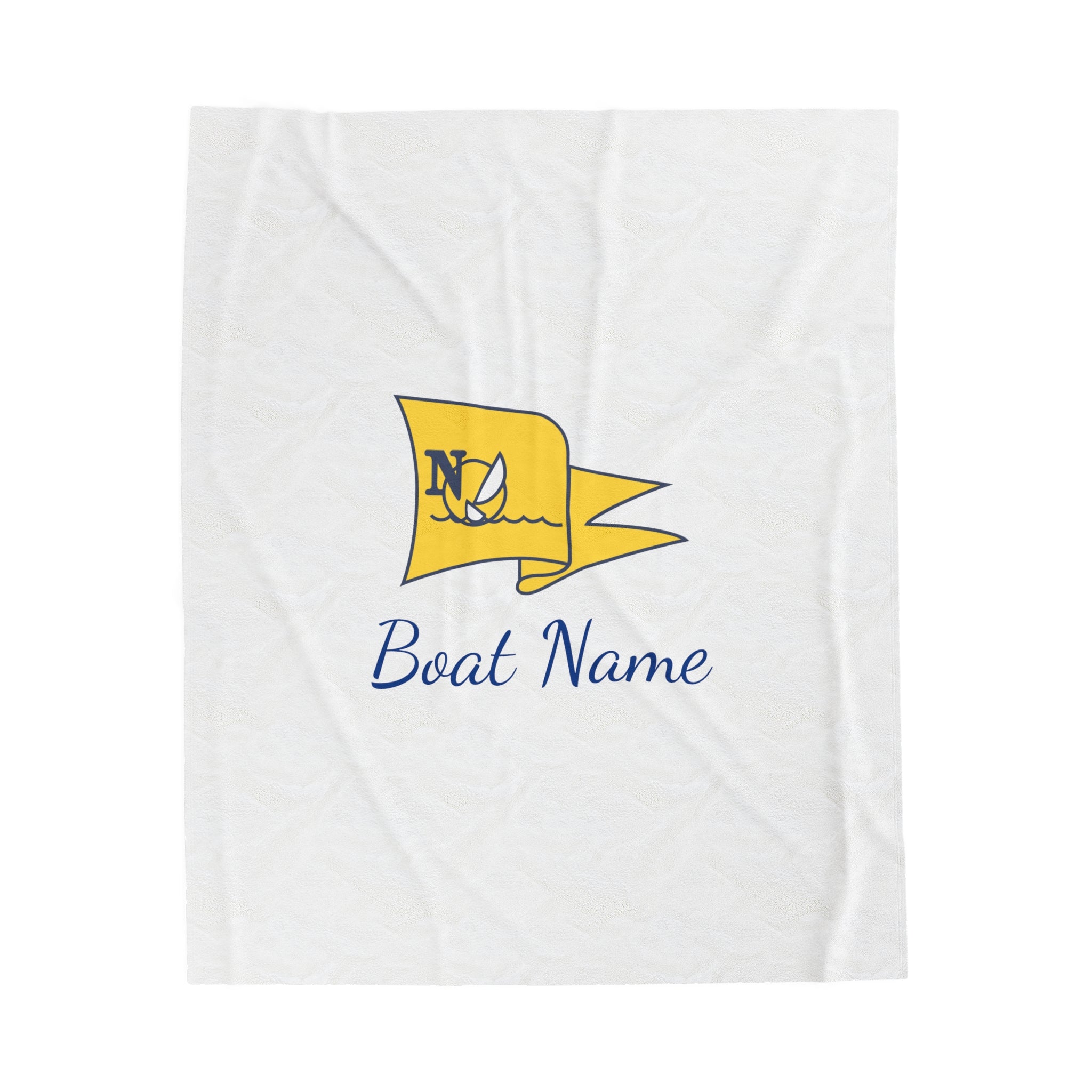Boat Name + NSYC Velveteen Plush Blanket