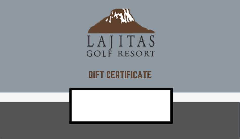 Lajitas Golf Resort Gift Certificate